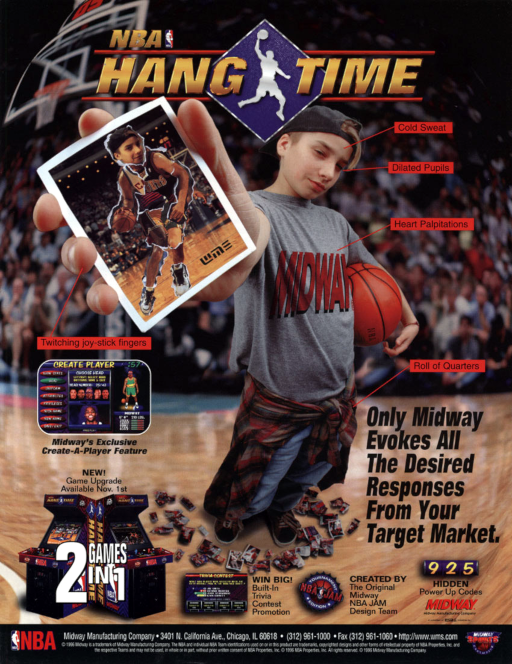 NBA Hangtime (rev L1.1 04-16-96) MAME2003Plus Game Cover
